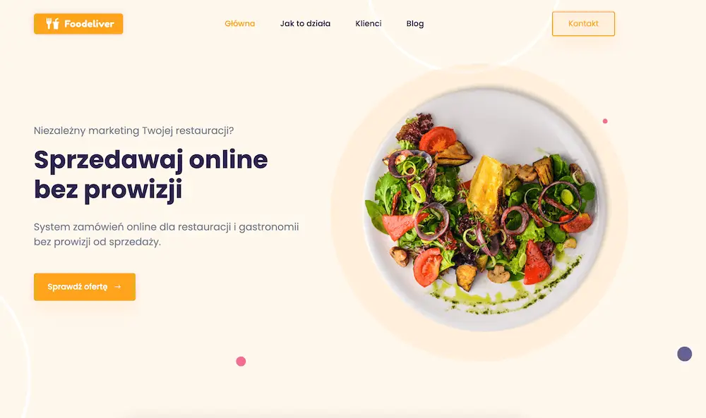 System zamówień online FooDeliver dla gastronomii na czas epidemii